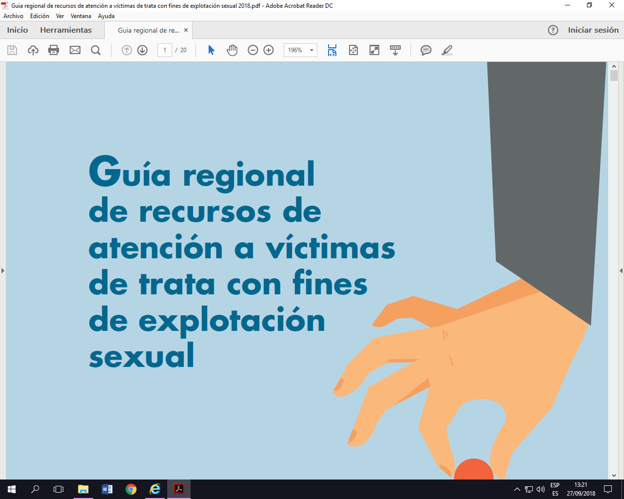 Guía regional de recursos de atención a víctimas de trata con fines de explotación sexual